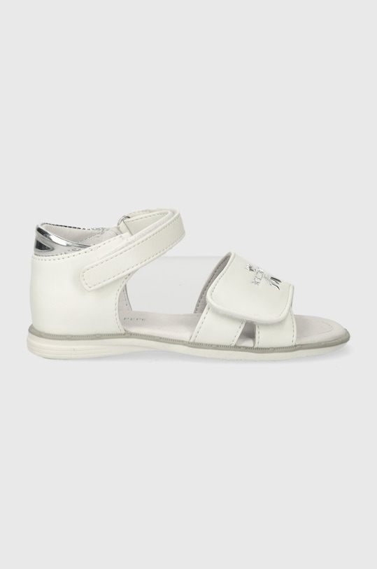 Sandály Patrizia Pepe Girl imitace kůže bílá JPP125