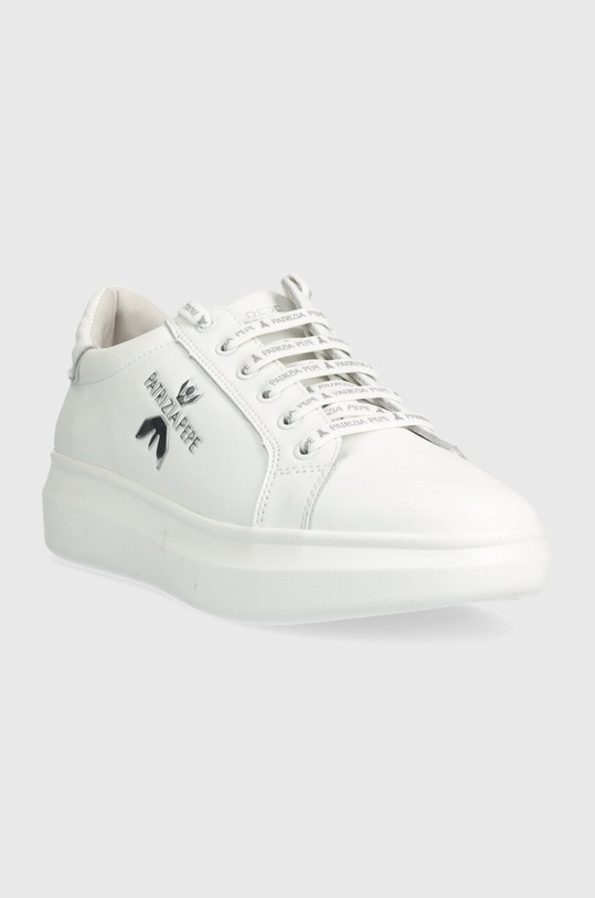 Patrizia Pepe sneakersy skórzane dziecięce PPJ210.36.41 biały SS24