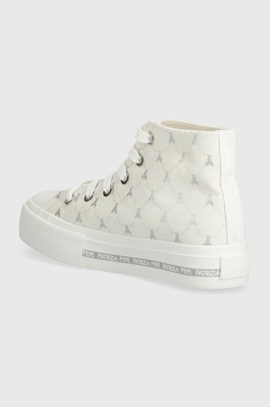 Obuwie Patrizia Pepe Girl trampki PPJ257.32.34 beżowy