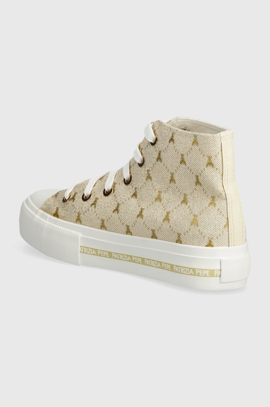 Obuwie Patrizia Pepe Girl trampki PPJ257.32.34 złoty