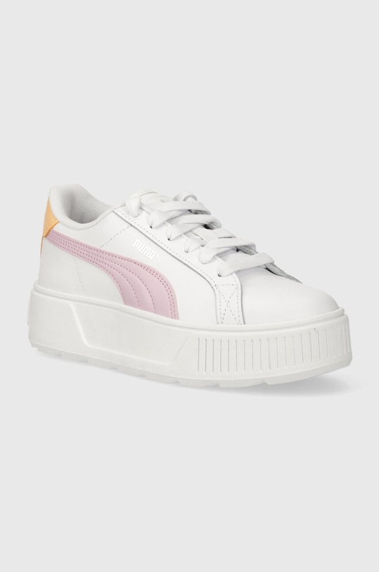 Dětské sneakers boty Puma imitace kůže bílá 387374.G