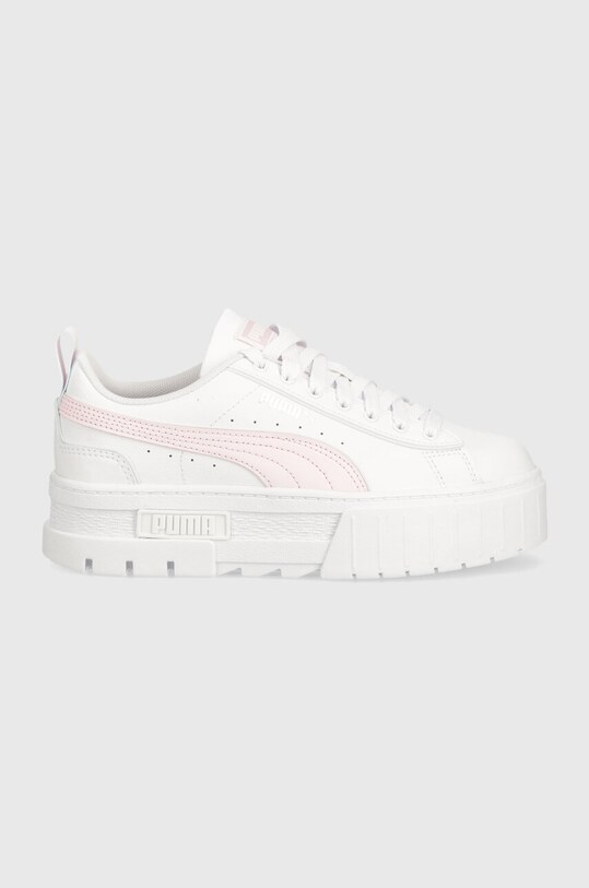 Puma teniși din piele copii Mayze Lth Piping Jr 396664 alb SS24