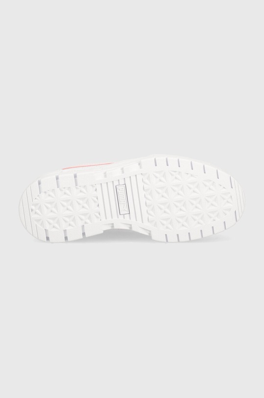 Dětské kožené sneakers boty Puma Mayze Lth Piping Jr 396664 bílá
