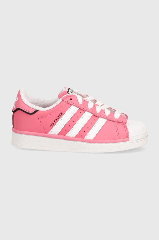 adidas Originals teniși din piele copii SUPERSTAR IE0857 roz SS24