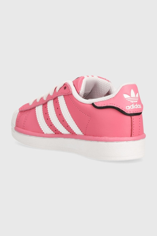Fete adidas Originals teniși din piele copii SUPERSTAR IE0857 roz