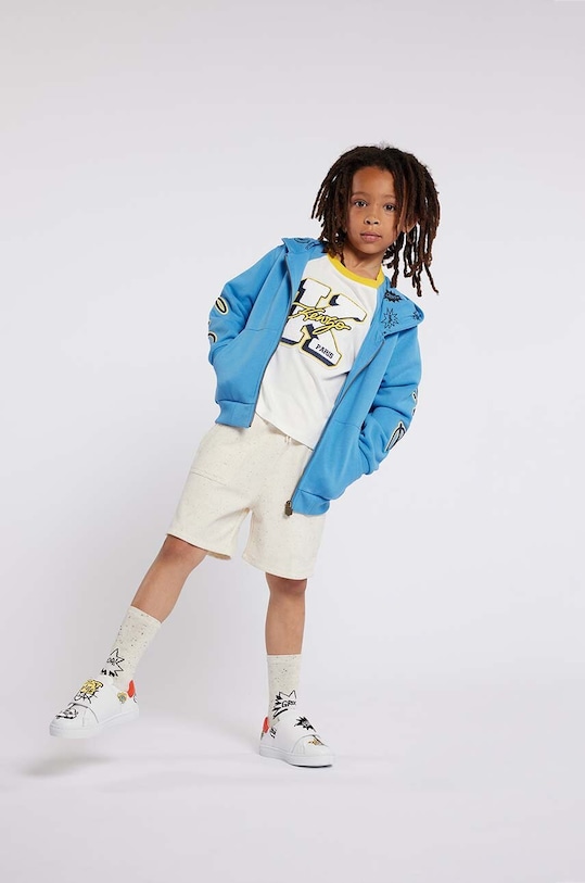 Kenzo Kids teniși din piele copii K60089.