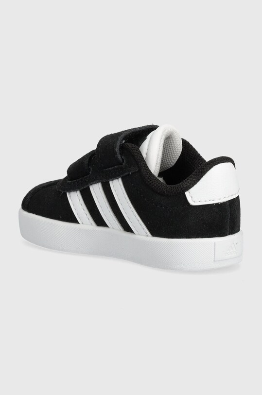 Мальчик Детские замшевые кроссовки adidas VL COURT 3.0 CF I ID9158 чёрный