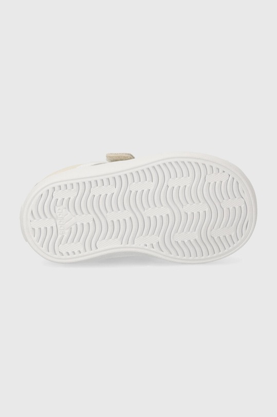 Παιδικά δερμάτινα αθλητικά παπούτσια adidas VL COURT 3.0 CF I IE1447 μπεζ