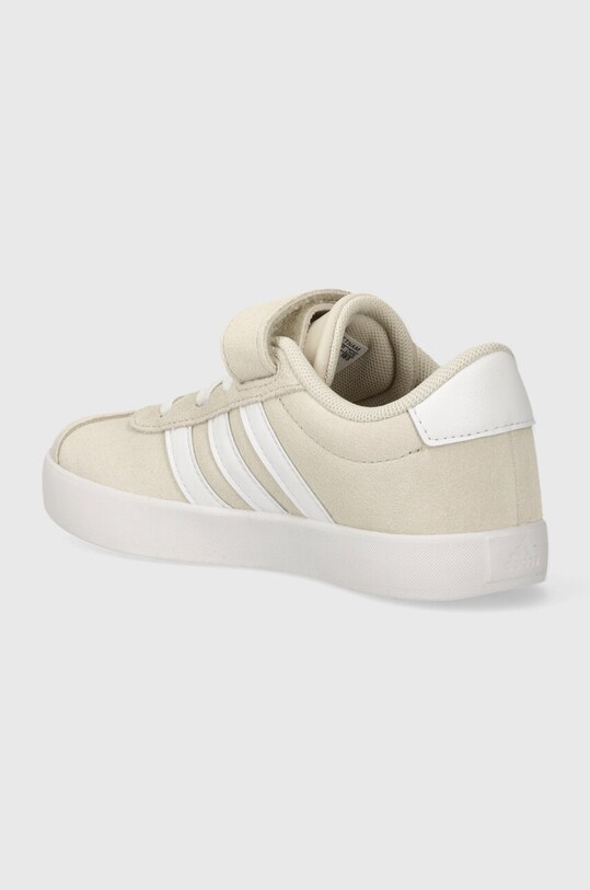 Хлопчик Дитячі замшеві кросівки adidas VL COURT 3.0 EL C IE1448 бежевий