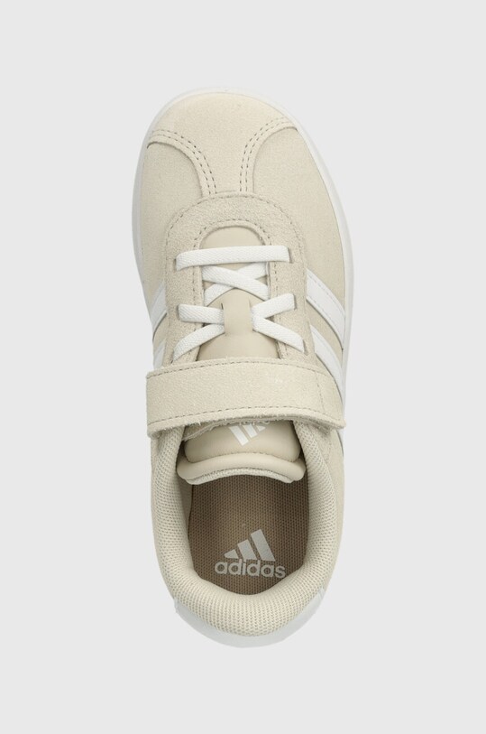 Дитячі замшеві кросівки adidas VL COURT 3.0 EL C бежевий IE1448