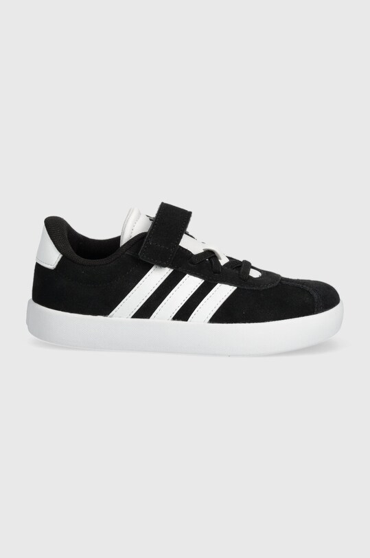 Детские замшевые кроссовки adidas VL COURT 3.0 EL C ID9148 чёрный SS24