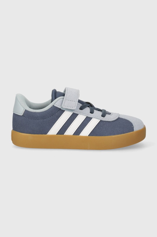 adidas sneakersy zamszowe dziecięce VL COURT 3.0 EL C ID9152 niebieski SS24