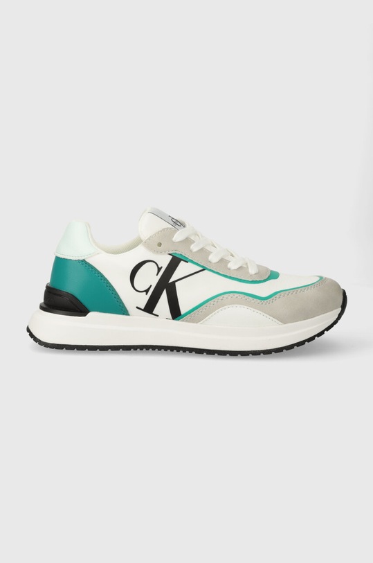 Calvin Klein Jeans sneakersy dziecięce syntetyczny zielony V3X9.80893.