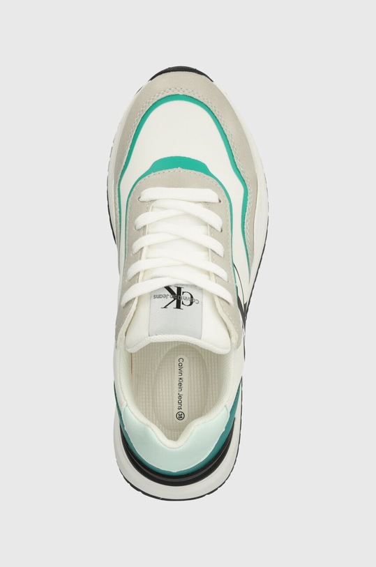 Calvin Klein Jeans sneakersy dziecięce zielony V3X9.80893.