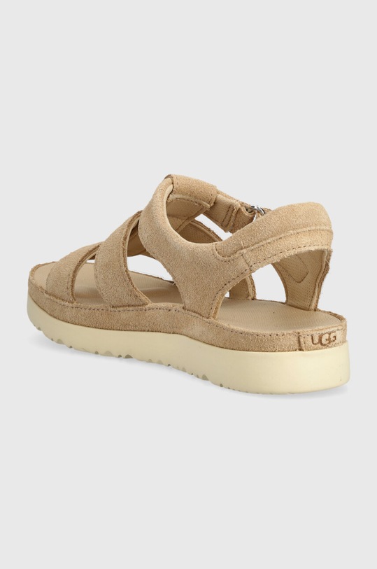 Chłopiec UGG sandały zamszowe dziecięce GOLDENSTAR STRAP 1136544K beżowy