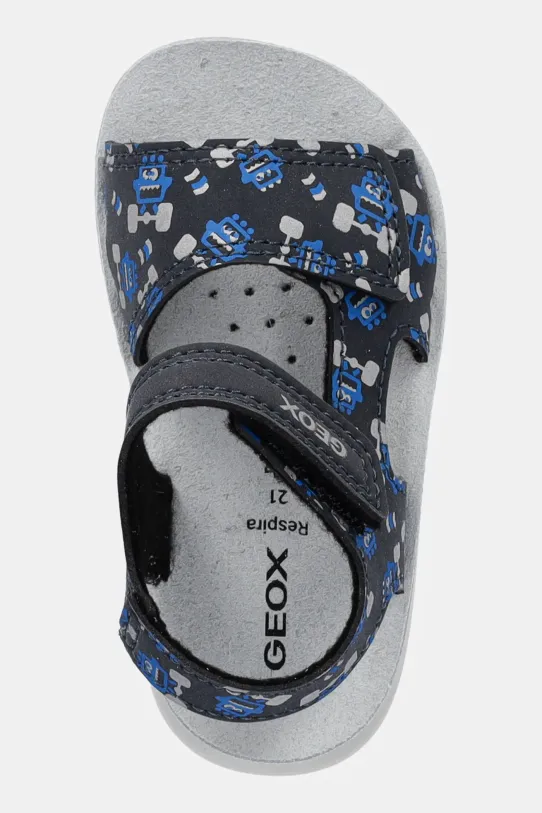 Geox sandale din piele pentru copii SANDAL LIGHTFLOPPY albastru B455SC.000CE.