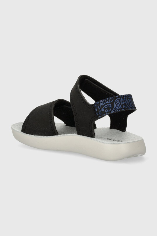 Chłopiec Geox sandały skórzane dziecięce SANDAL LIGHTFLOPPY B455SC.000CE. czarny