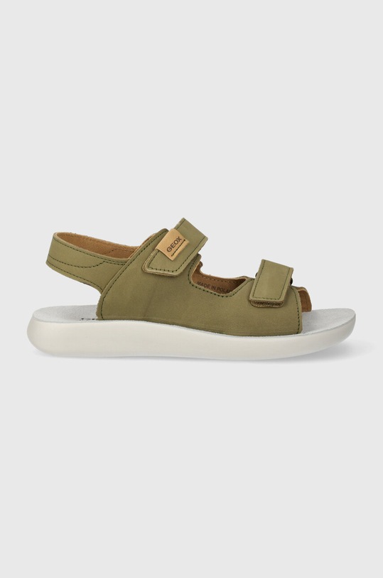 Geox sandały nubukowe dziecięce SANDAL LIGHTFLOPPY J45GQC.00032.36.39 zielony SS24