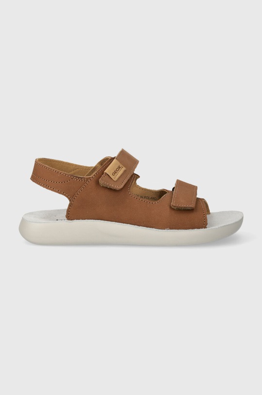 Geox sandały nubukowe dziecięce SANDAL LIGHTFLOPPY J45GQC.00032.36.39 brązowy SS24