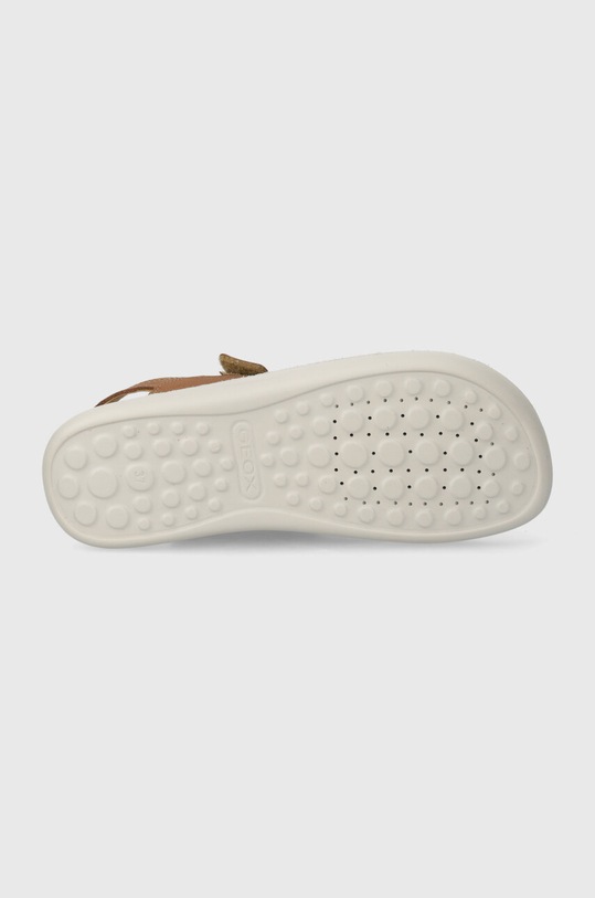 Geox sandały nubukowe dziecięce SANDAL LIGHTFLOPPY J45GQC.00032.36.39 brązowy