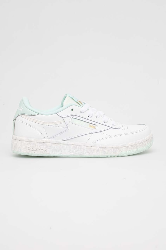 Detské tenisky Reebok Classic CLUB C usňová koža biela 100075096