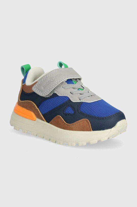 Shoo Pom scarpe da ginnastica per bambini JOGGY SCRATCH finta pelle fiore blu Q4JACM04.25.29