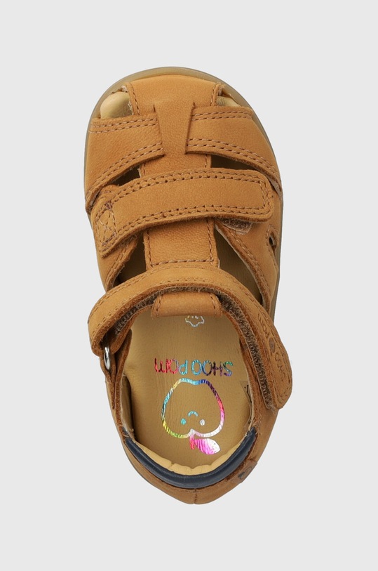 Shoo Pom sandały zamszowe dziecięce PIKA SCRATCH brązowy Q4MCBO04.21.25
