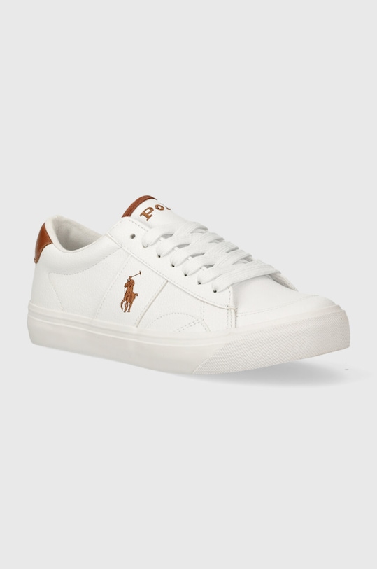 Polo Ralph Lauren sneakersy dziecięce imitacja skóry licowej biały RL00565100