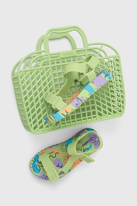 Melissa sandały dziecięce PLAYTIME Planet friendly zielony M.35691