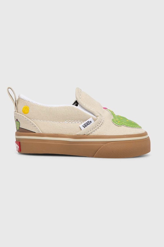 Vans tenisówki dziecięce Slip-On V Cactus VN000CPSGRN beżowy SS24