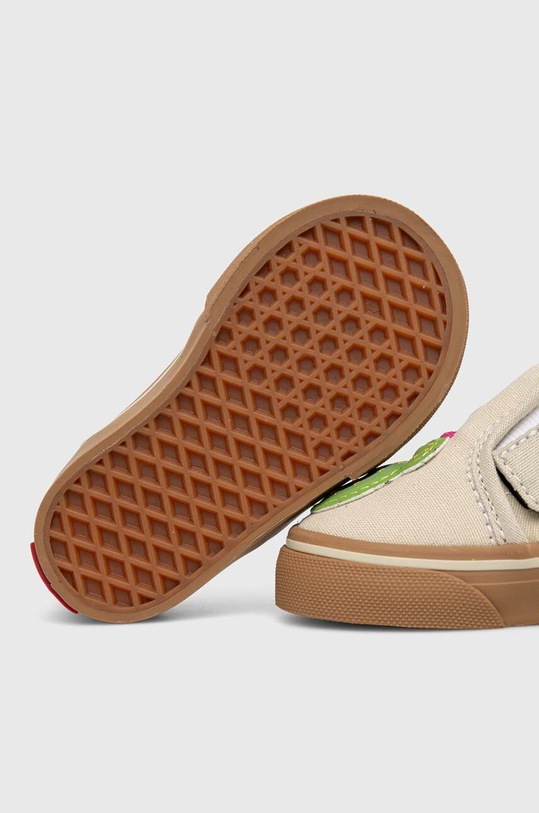 Vans tenisówki dziecięce Slip-On V Cactus VN000CPSGRN beżowy