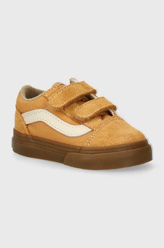 Παιδικά πάνινα παπούτσια Vans Old Skool V VN000CRW5QJ καφέ SS24