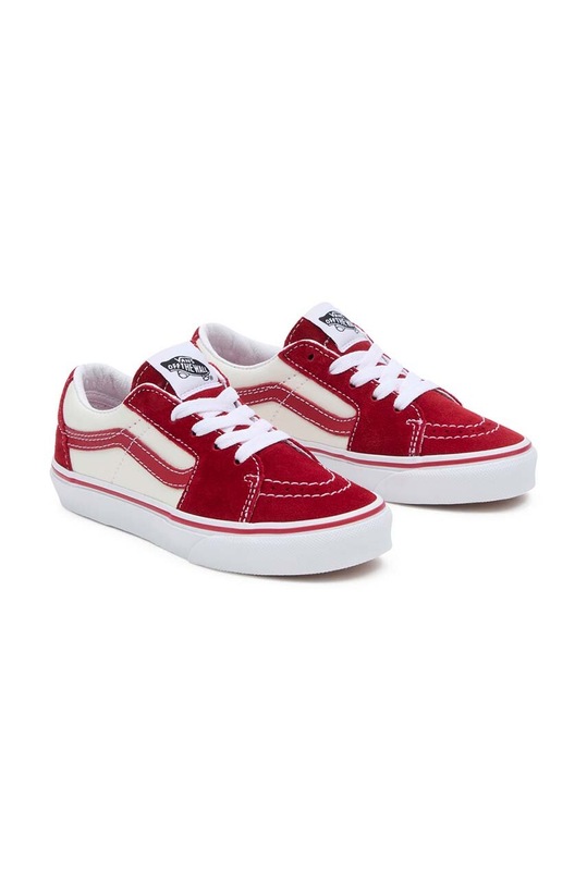 Dětské tenisky Vans UY SK8-Low semišová kůže červená VN0A7Q5LCIS