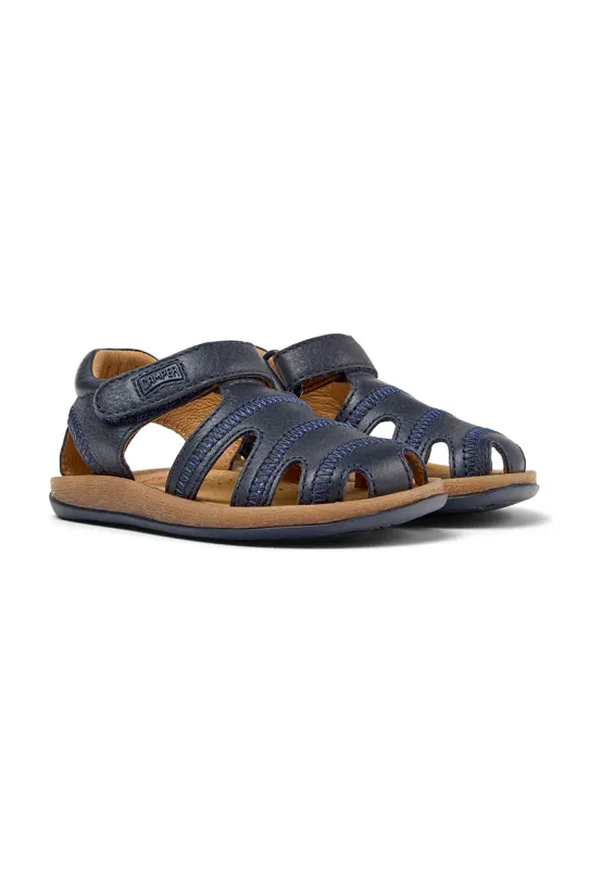 Camper sandali in pelle bambino/a blu navy 80372