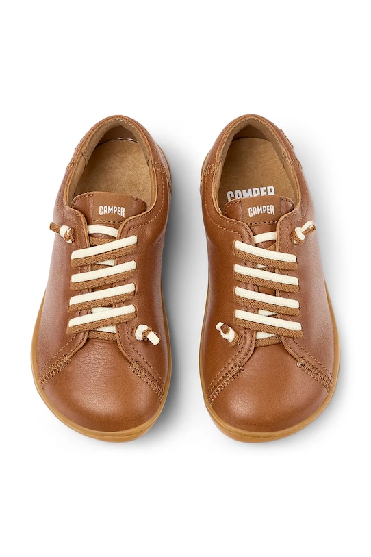 Детские кожаные полуботинки Camper коричневый 80003.25.27