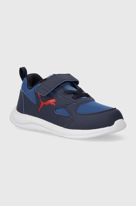 Дитячі кросівки Puma Fun Racer AC Inf імітація лицьової шкіри темно-синій 192972