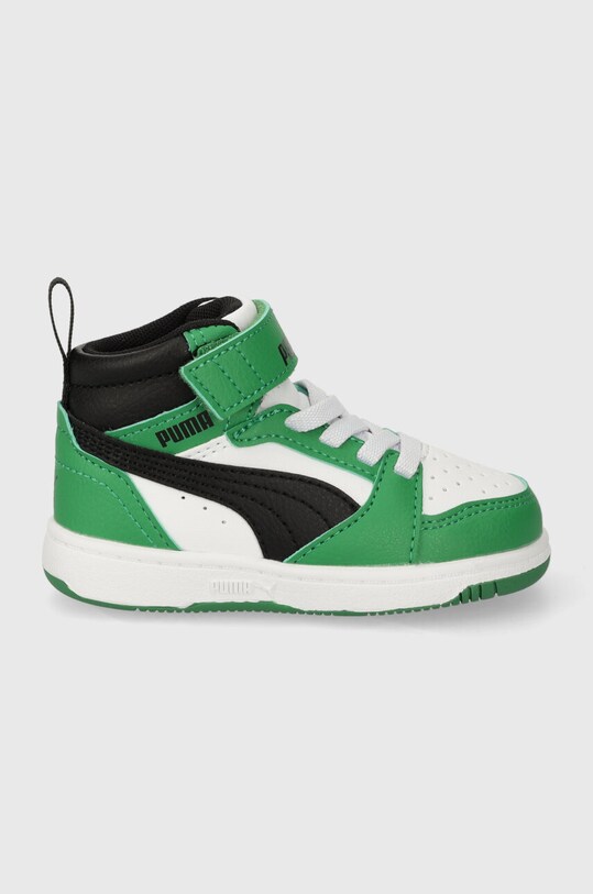 Detské tenisky Puma Rebound V6 Mid AC+ In Pre bábätká zelená 396542