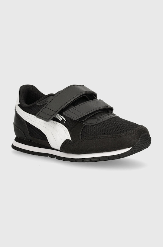 Puma sneakersy dziecięce ST Runner v3 Mesh V PS imitacja skóry licowej czarny 385511