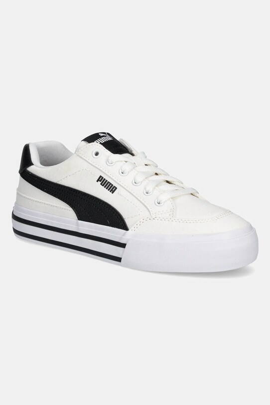 Puma tenisi copii Court Classic Vulc FS JR textil alb 396558