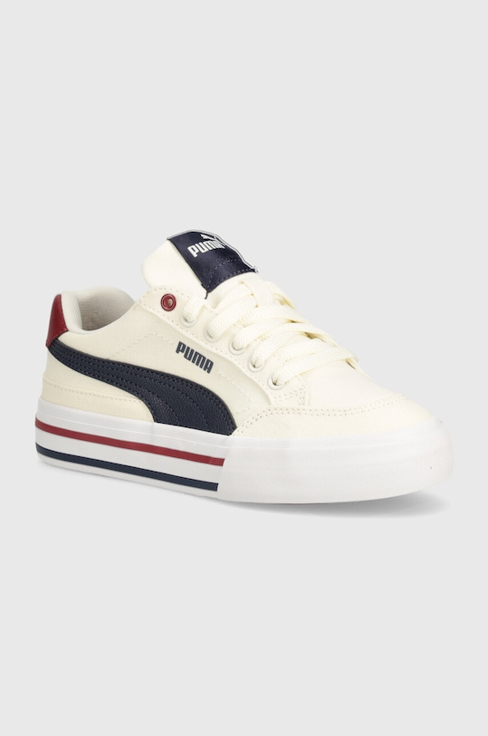 Puma tenisówki dziecięce Court Classic Vulc FS JR syntetyczny beżowy 396558
