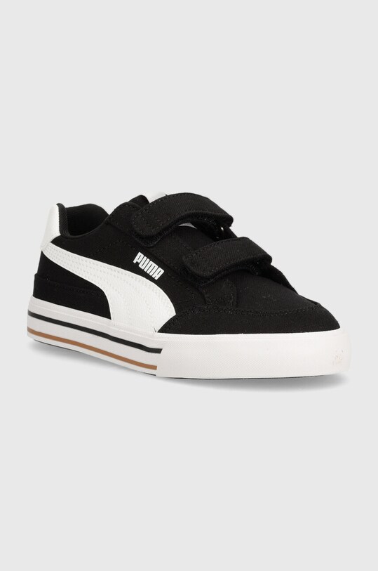 Παιδικά πάνινα παπούτσια Puma Court Classic Vulc FS V PS συνθετικό μαύρο 396560