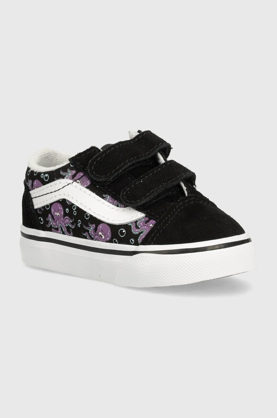 Vans tenisówki dziecięce skóra zamszowa czarny VN0009RCB5P1