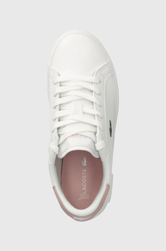 Lacoste sneakers pentru copii Vulcanized sneakers alb 741SUJ0013