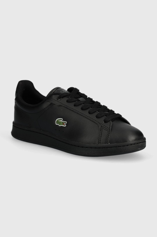 Lacoste scarpe da ginnastica per bambini Court sneakers finta pelle fiore nero 745SUJ0002