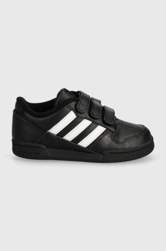 Detské kožené tenisky adidas Originals ID6636 čierna AW24