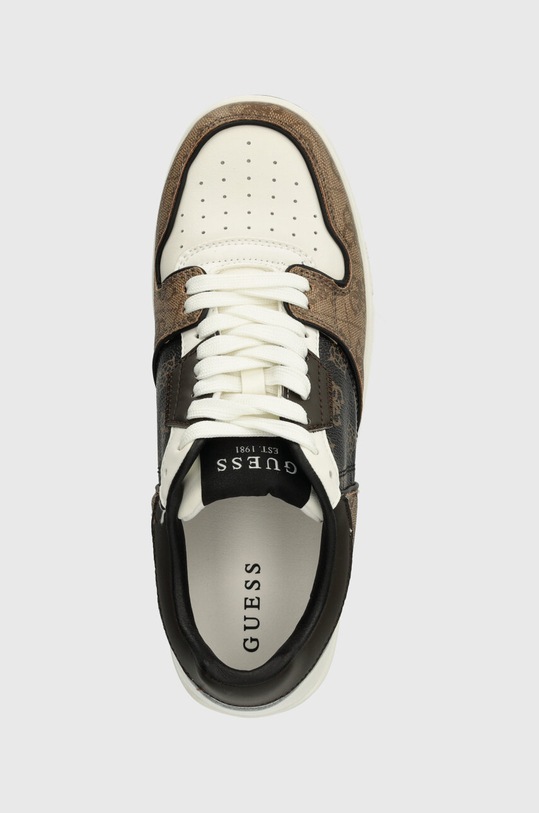 Guess sneakersy ANCONA LOW brązowy FMPANC.ELL12.BRWHI