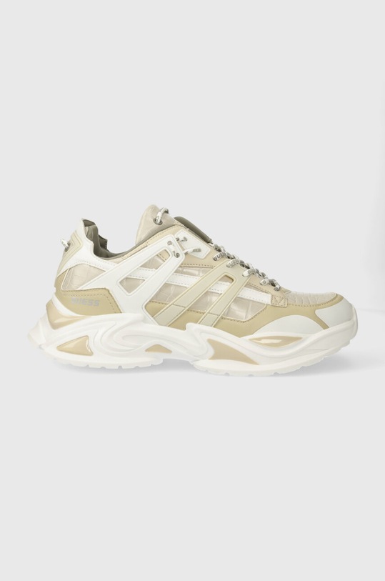 Guess sneakers BELLUNO sintetic bej FMPBEL.LEL12.WHITE