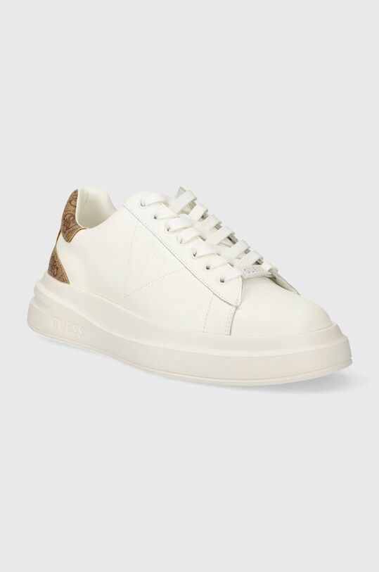 Guess sneakersy ELBA FMPVIB.LEA12.WBEIB biały SS24