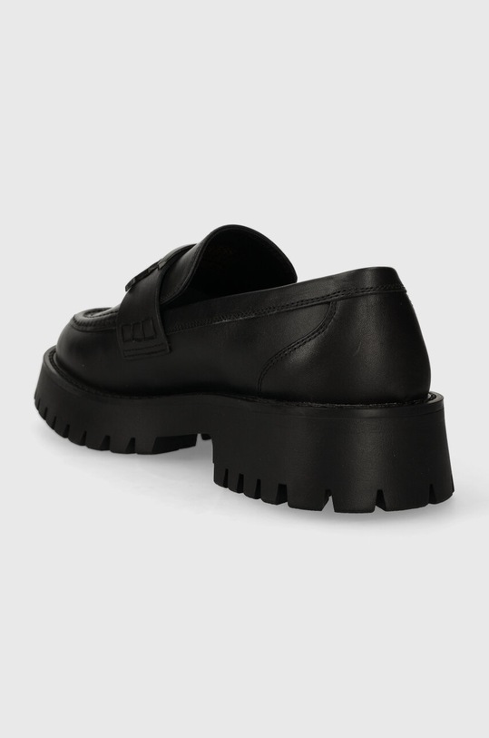 Obuwie Guess mokasyny skórzane MOCASSIN FMPMOL.LEA14.BLACK czarny