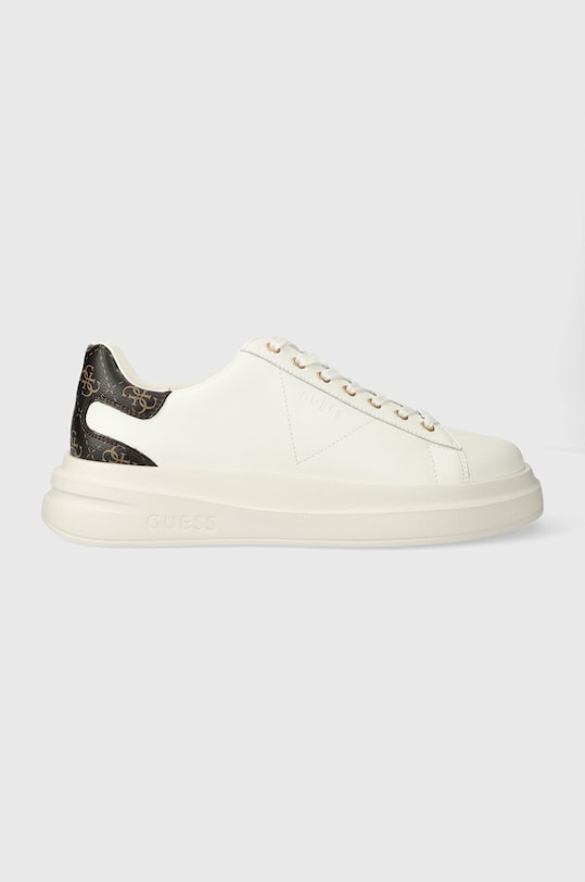 Кросівки Guess ELBA імітація лицьової шкіри білий FMPVIB.LEA12.WBROC